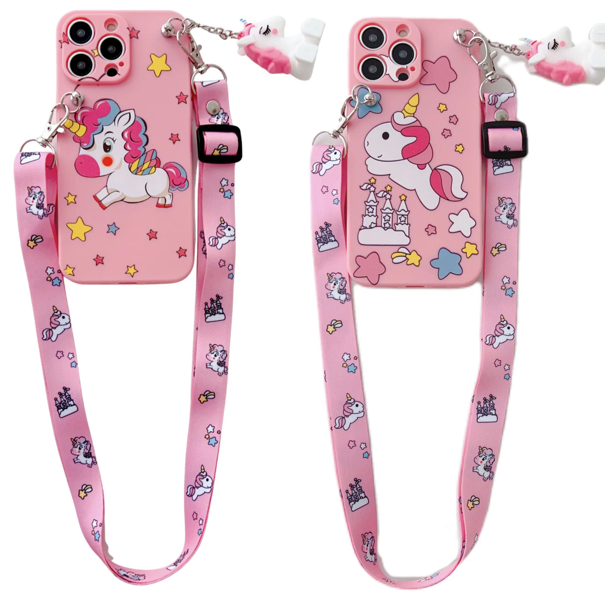 Единорог для OPPO A15 A94 A54 A55 A53 A74 A96 A57 A17 Realme C35 C30 C21Y C11 звеньевая веревка с держателем