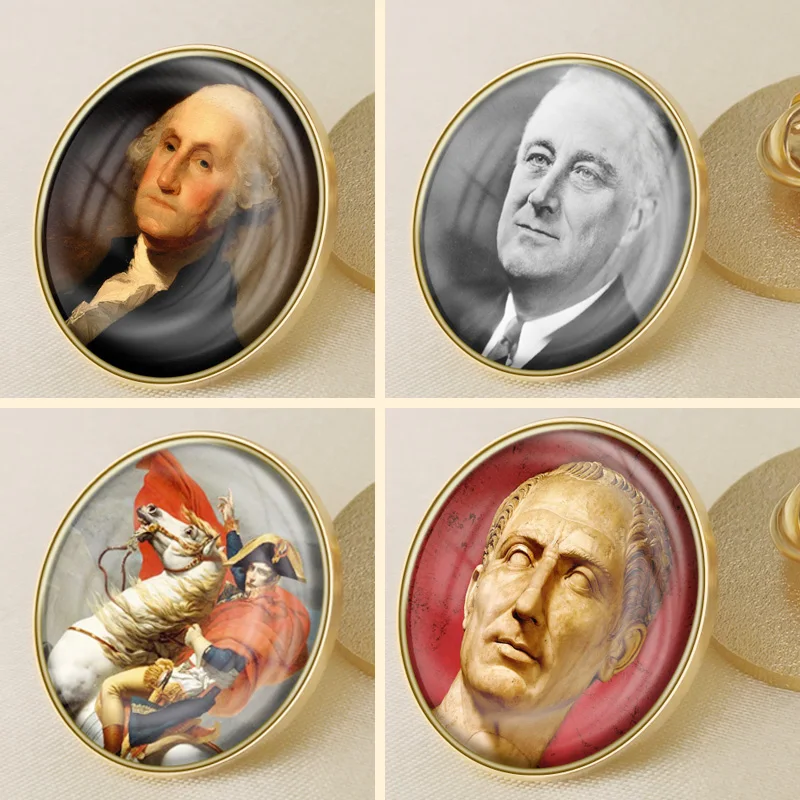 

Great Man Bismarck/Charles de Gaulle/Julius Caesar/Franklin/George Washington/Napoleon/Mustafa Kemal Ataturk/Alexander Badges