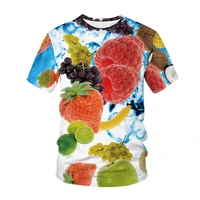 new kawaii hip hop fruit style 3d printing mens womens childrens t shirt fashion casual cartoon breathable light summer tops