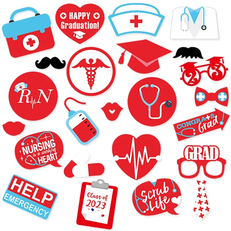 

Funny Photography Props 2023 Graduation Season Doctor and Nurse's Day Graduation Ceremony Party Decoration