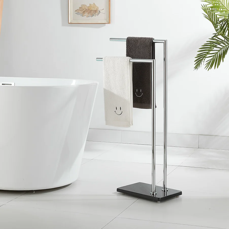 Медная напольная вешалка для полотенец вращающаяся в ванную комнату креативная