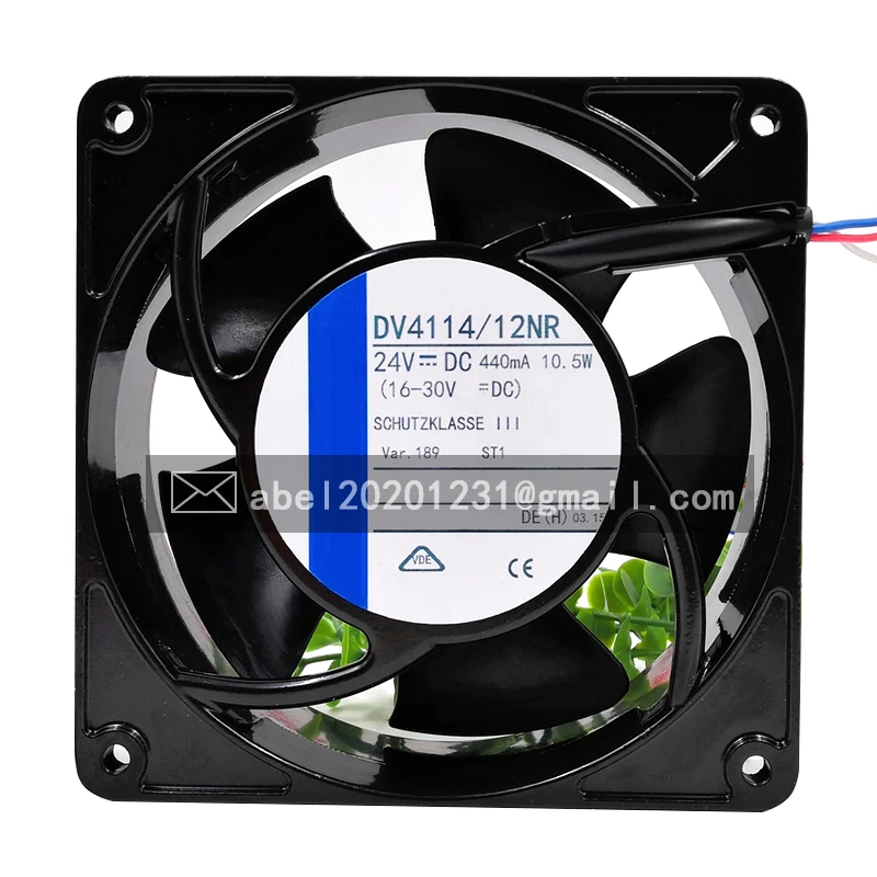 BRAND NEW DV4114/12NR DV 4114/12NR DC 24V 10.5W 4wires ORIGINAL  ALUMINIUM FRAME 12038 12CM COOLING FAN COOLER 120*120*38MM