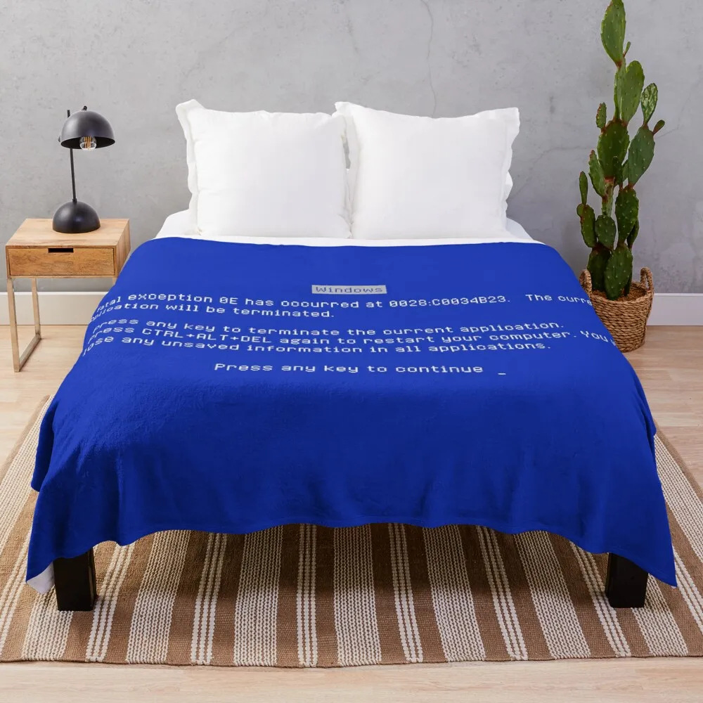 Одеяло Blue Screen of Death (BSOD) милый плед |