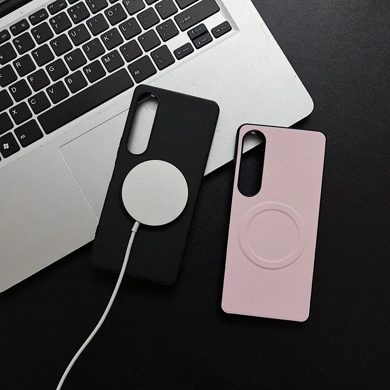 Роскошный чехол на магнитной застежке с гладкой кожаной текстурой для Sony Xperia 10 5 1