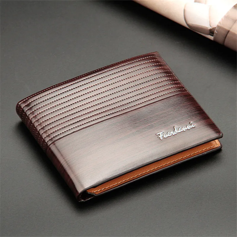 Wallet Short Slim Male Vintage PU Leather Purses Money Men Credit Card Holders Wallet Money Bag Purse Monedero Hombre Carteras