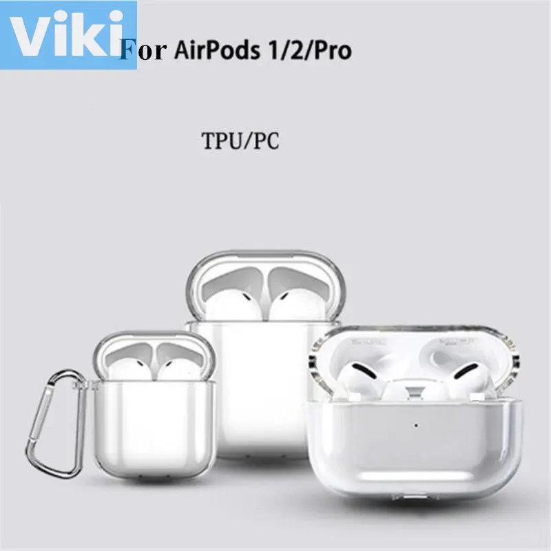 

Transparent For Airpods 1 2 3 Cases PC Tpu Protective Bluetooth Wireless Case For Air Pods 1 2 3 Pro Earphone Cover Case