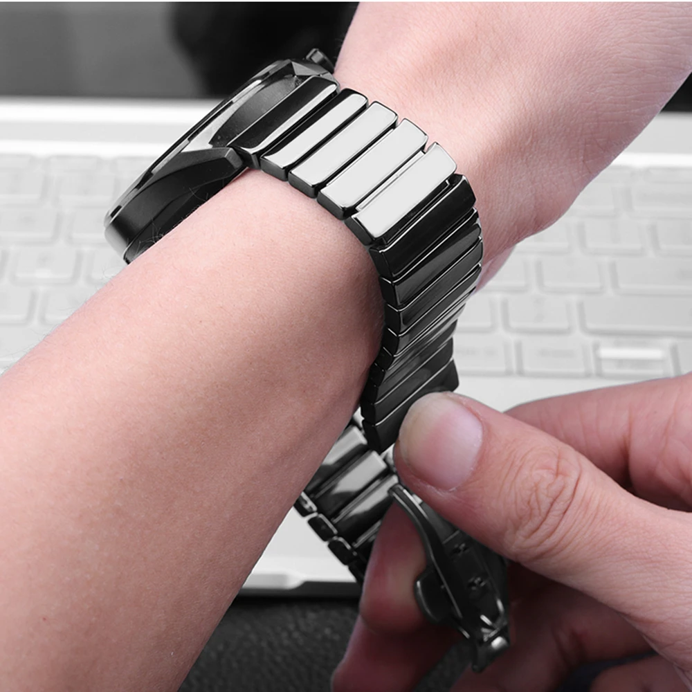 22mm 20mm Ceramic Strap For Samsung Galaxy Watch 3/Gear S3/Active 2 Huawei Watch 3/GT2 Bracelet Wristband For Amazfit GTR Band