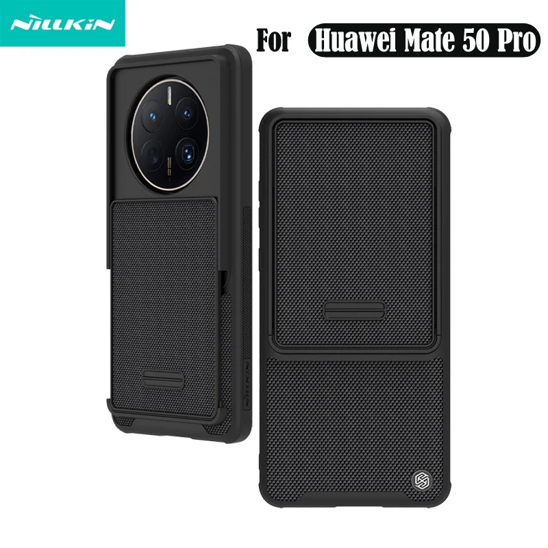 

Чехол NILLKIN для Huawei Mate 50 Pro, текстурированный пружинный чехол из нейлонового волокна, тканый материал, чехол для камеры для Huawei Mate 50Pro