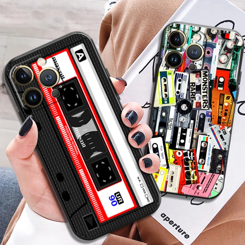 

Vintage Cassette Tape Retro Style For Apple iPhone 13 12 11 Pro Max X XR XS Max 5 5s 6 6S 7 8 Plus SE2020 13 12 Mini Phone Case