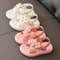 toddler and baby girls party princess shoes infant kids sandals children girls flowers soft soled beach childrens eva light