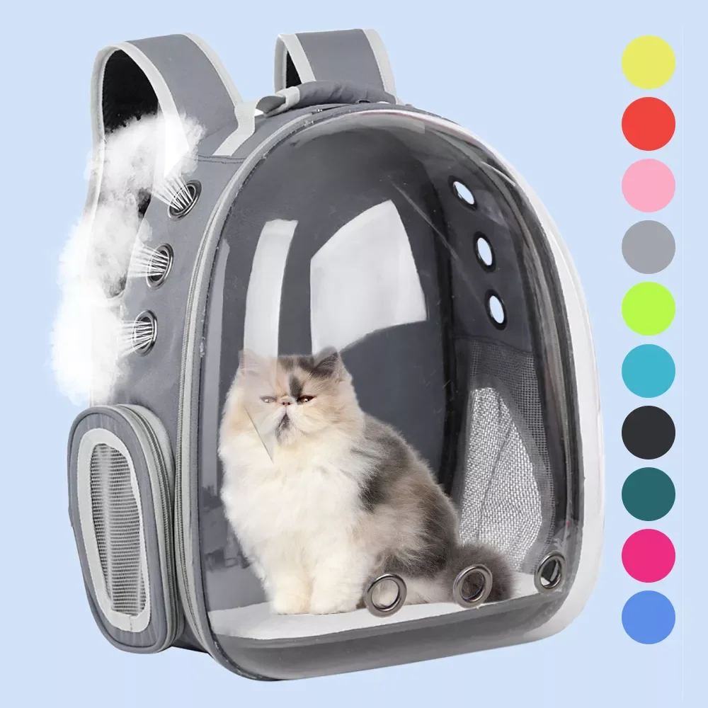 Carrier Bags Cat Cage Transport Backpack Bag Travel Pet Portable Breathable Dog Backpack Transparent Bag Carrier Pet For Cat
