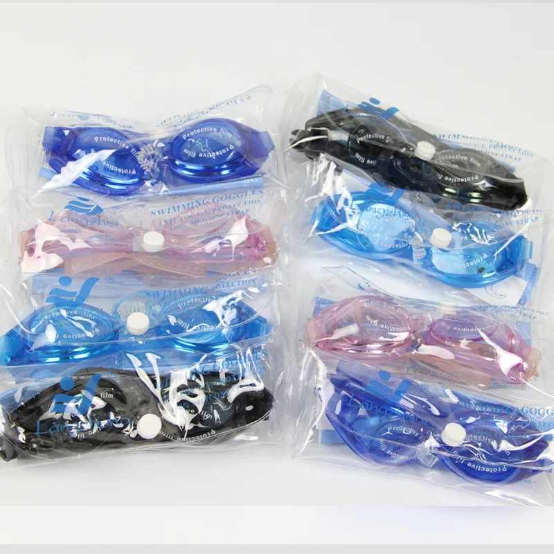 Explosive Portable Bag Flat Swimming Goggles Adult Universal Waterproof Ultra-clear Children's