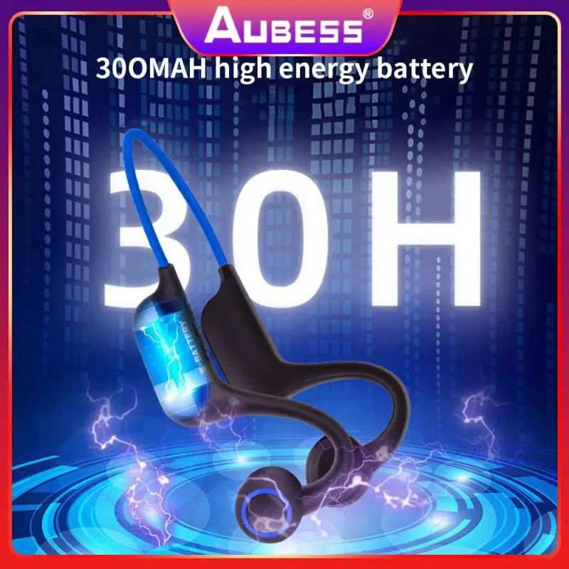 

Portable Air Conduction Not In-ear Headset Power Digital Display Wireless Headset 5.3 Tws Earbuds Support Tf Card