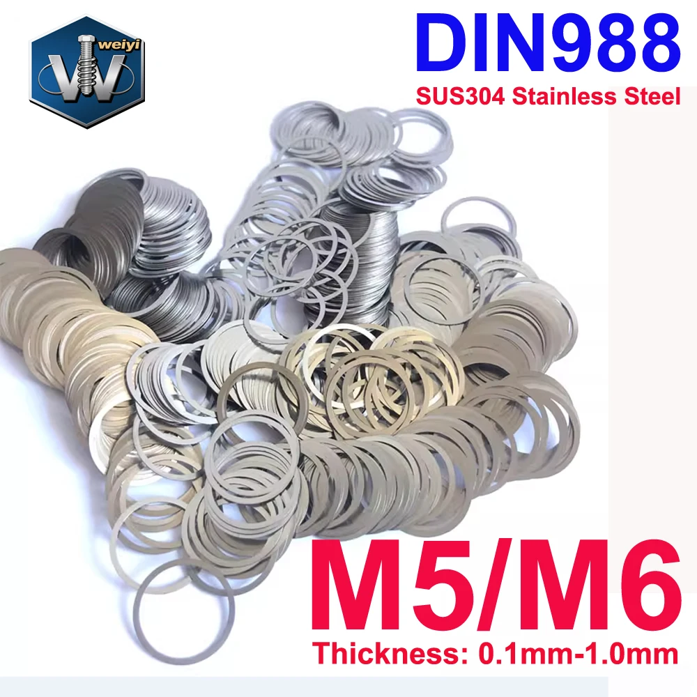 Weiyi регулировочные шайбы из нержавеющей стали  M5 M6