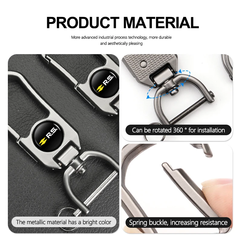 Металлический автомобильный брелок для ключей эмблемы аксессуары укладки Renaul RS