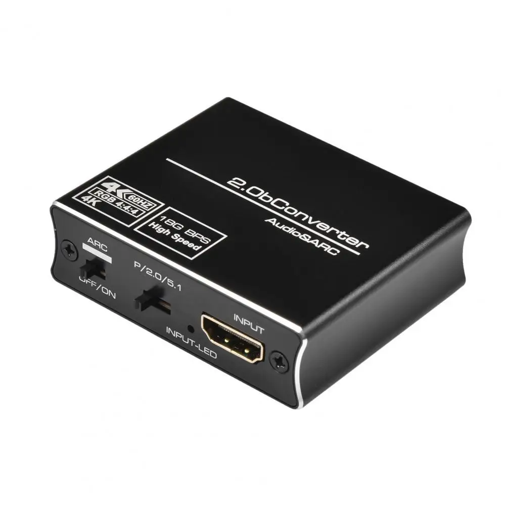 Аудио-Сплиттер 4K x 2K 60 Гц ARC HDMI-совместим с оптическим TOSLINK SPDIF преобразователь для