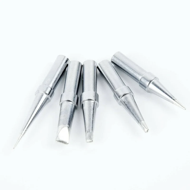 Набор сменных наконечников для электропаяльника комплект из 5 пайки угловой