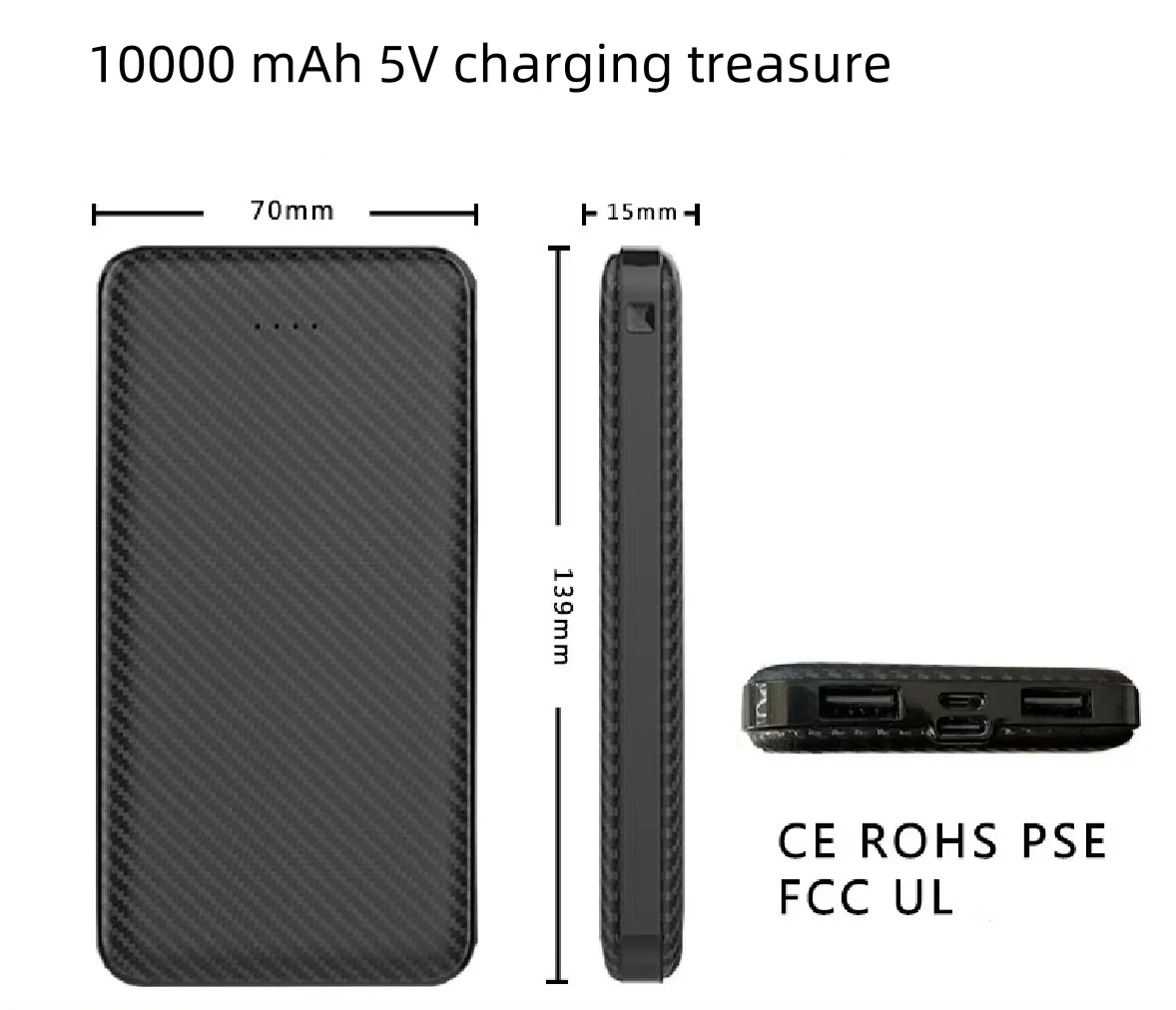 Аксессуар для электрического одеяла в стиле шаль 10000 мАч 5 В