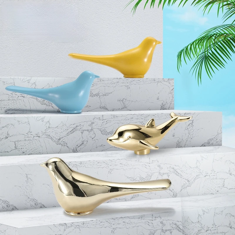 

New Bird Kitchen Cabinet Knob Dolphin Drawer Pull Furniture Handles Wall Hanging Wardrobe Pull Handles for Cabinets and Drawers