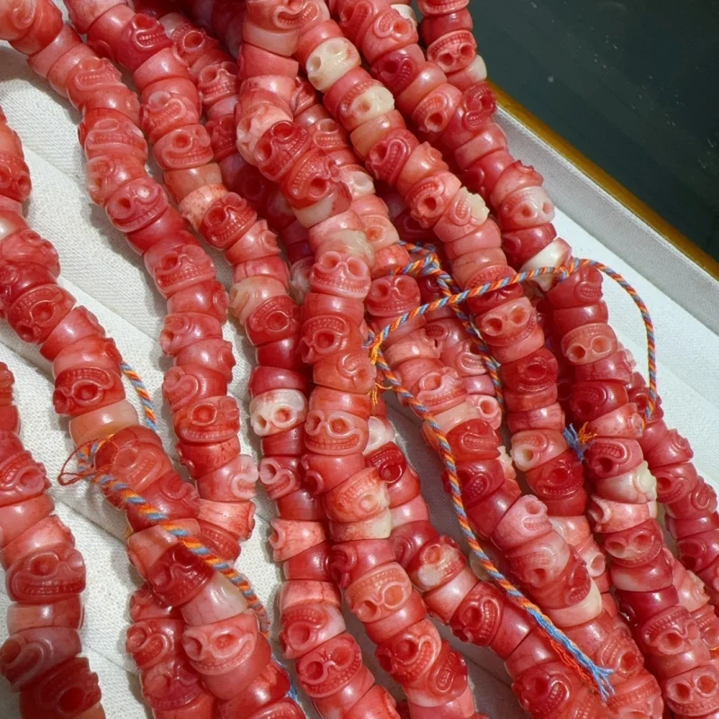 Ожерелье с полуобхватом крови из бусин бычьего кишечника a Dai 108