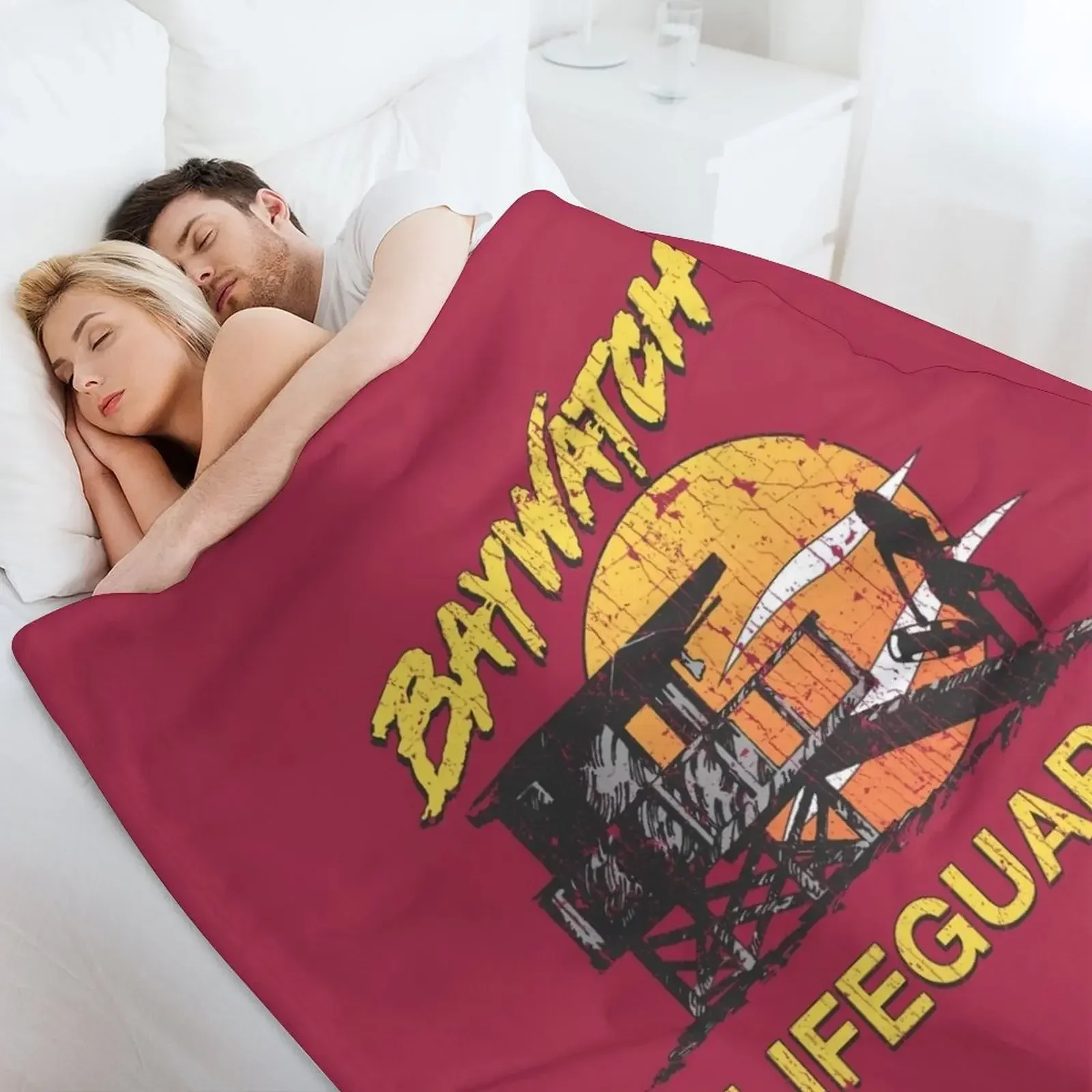 Одеяло Baywatch Lifeguard Sunset 1989 гигантское тепловое одеяло для кемпинга