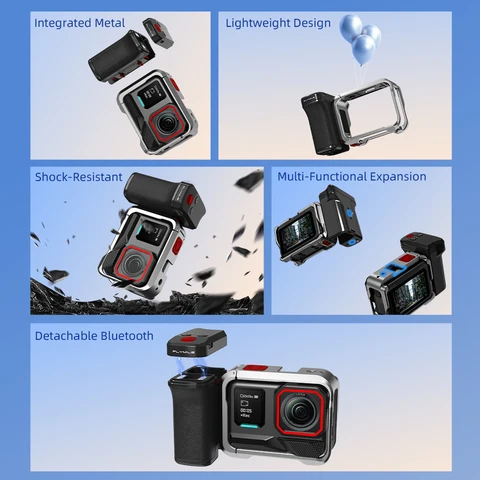 Flymile Ручка-держатель Bluetooth для Insta360 Ace Pro/Ace Pro 2