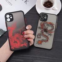 black dragon phone case for samsung a72 a52 a32 a12 a71 a51 4g s22 s21 s20 fe s10 s9 note 10 20 ultra plus animal hard pc cover