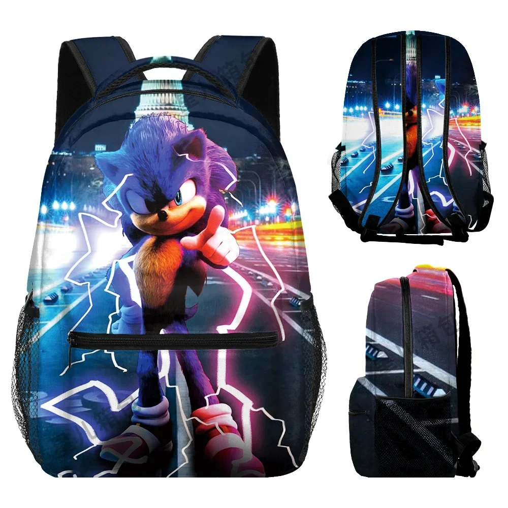 

Sonic Backpack Elementary and Middle School Schoolbag Children's Backpack Anime Cartoon Backpack Beautiful Fashion Accessories
