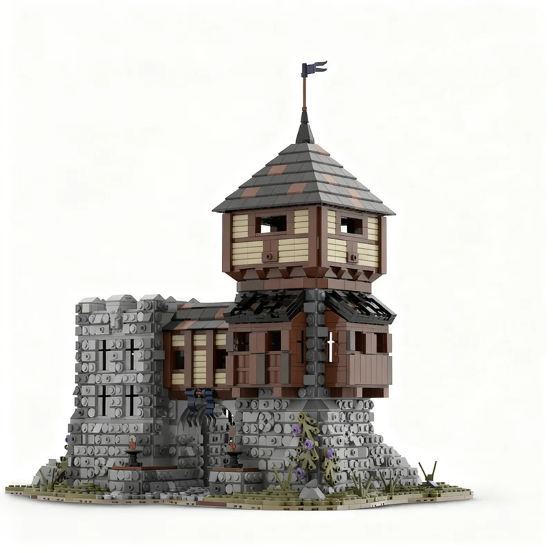 7126 деталей MOC Средневековая крепость-замок, модель игрушки, строительные блоки, рождественские подарки, креативное образовательное конструкторство, 3D-модель. (art.: 3920dccb24cbe) - 3920dccb24cbe