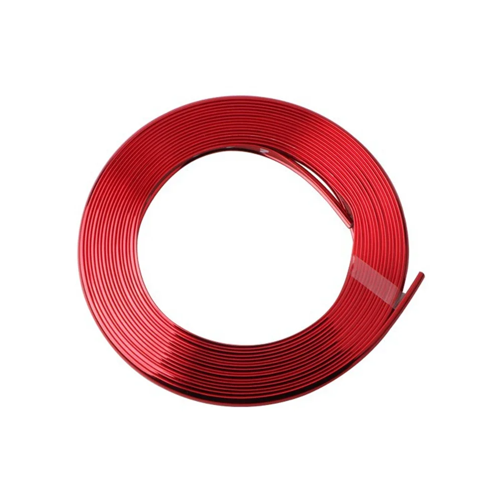 

8 м декоративные полоски для ступицы колеса автомобиля, гальваническая сетка для шин, декоративные наклейки, полоски для предотвращения столкновений, защита ступицы колеса