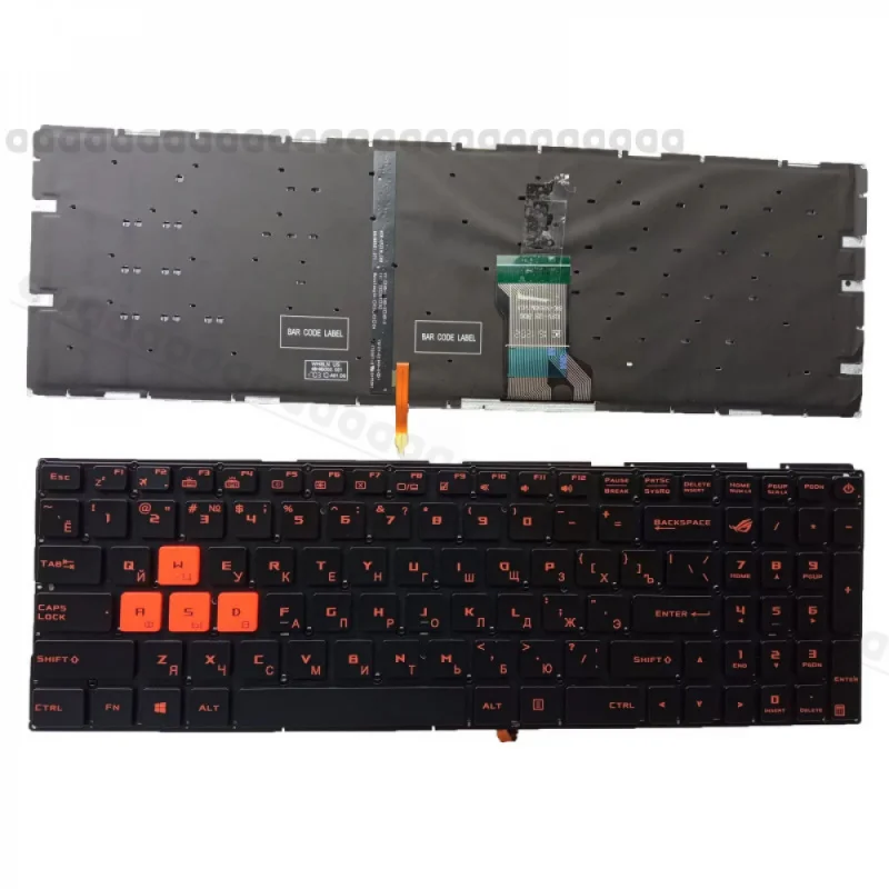 Новая клавиатура с подсветкой для ноутбуков ASUS ROG Strix GL502VM GL502VS GL502VT GL702VS GL702VM, замена (art.: 3920d8f02f044) - 3920d8f02f044