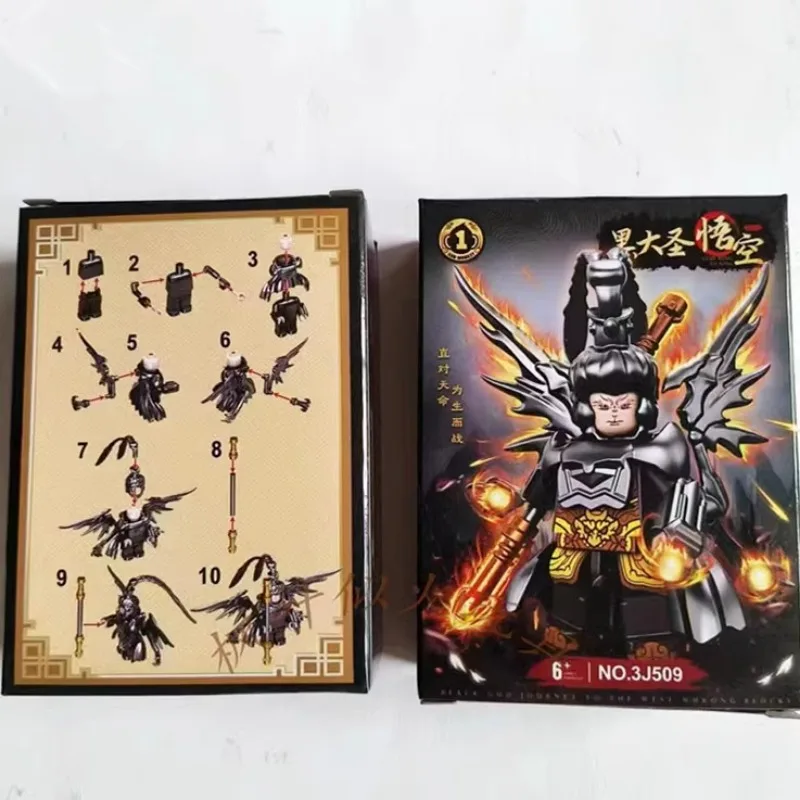 Новая черная мифология WuKong Brick Man модель робота подходит для детской сборки