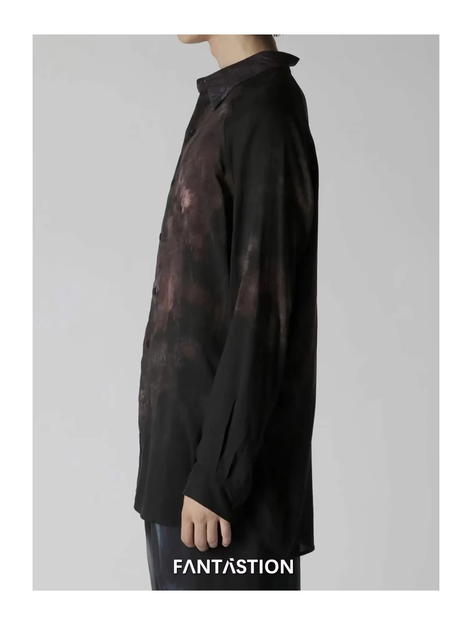 FANTASTION Стиль масляной живописи Unsiex Гавайская рубашка Негабаритные мужские