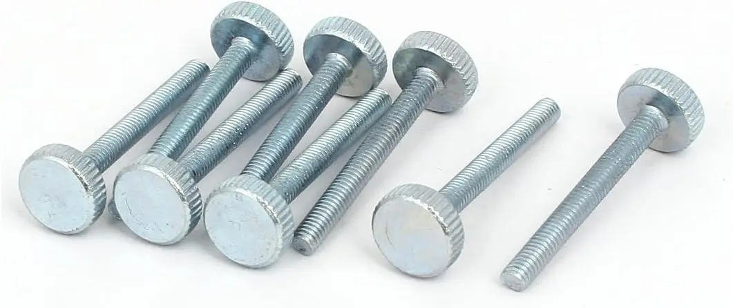 Kidisoii m4x35 мм плоская головка с накатанной головкой полностью резьбовые винты с накатанной головкой 8 шт.