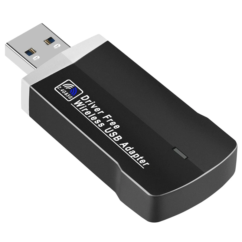 

Двухдиапазонная гигабитная беспроводная сетевая карта USB3.0, 2,4G/5,8G, Двухдиапазонная сетевая карта без драйверов 1300 Мбит/с, Wi-Fi 5