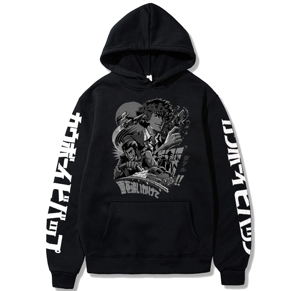 

Men Women Hot Anime Gift Cowboy Bebop Print Hoodie Sweatshirts Cozy Tops Sweatsuit Sudadera Felpa Moletom