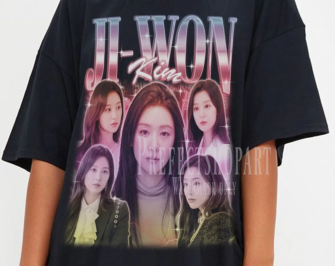 Kim Ji Won Shirt Fan Tees Gift Vintage Tshirt Retro Movie Kdrama Gi