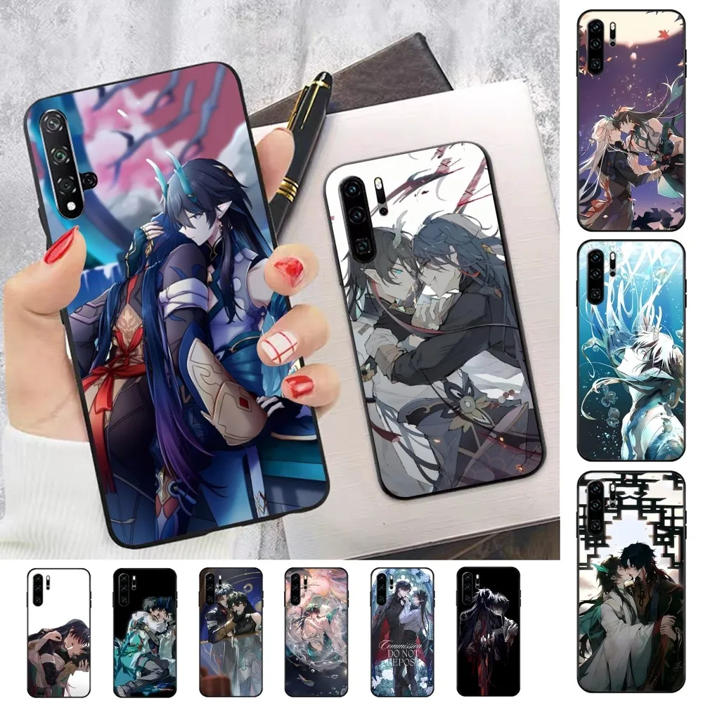 H-Honaki B-Blade x Dan Heng Phone Case For Huawei P 8 9 10 20 30 40 50 Pro Lite Psmart Honor lite 70 Mate 20lite