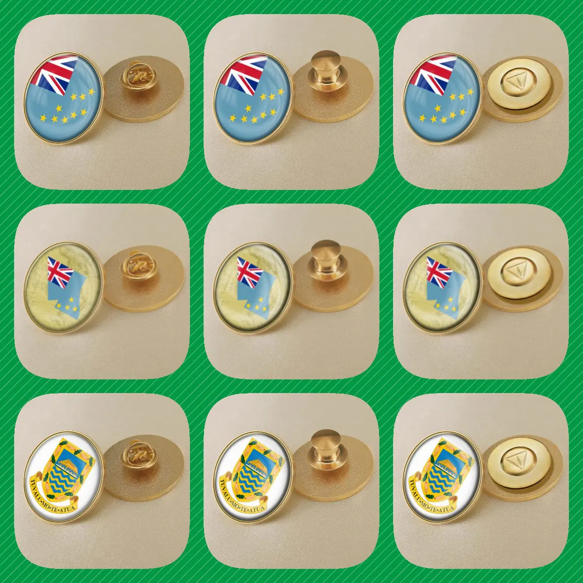 Броши с эмблемой национального флага Тувалу