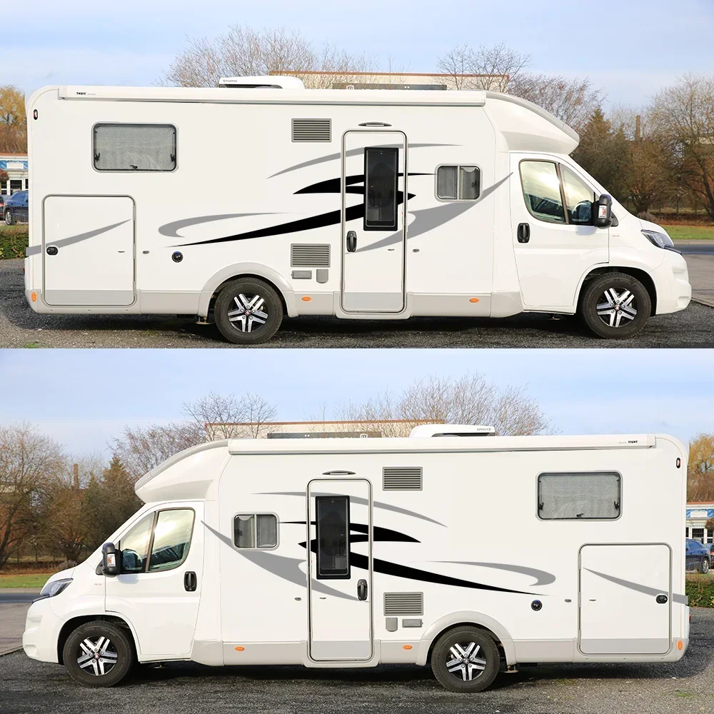 2-х шт. наклейки для автофургона с няней универсальные стильные автомобильные