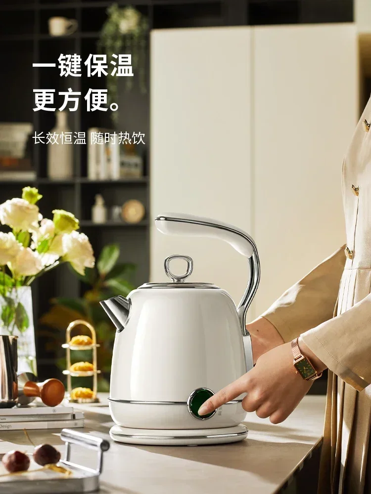 220 В ретро-электрический чайник для дома из нержавеющей стали большой емкости с