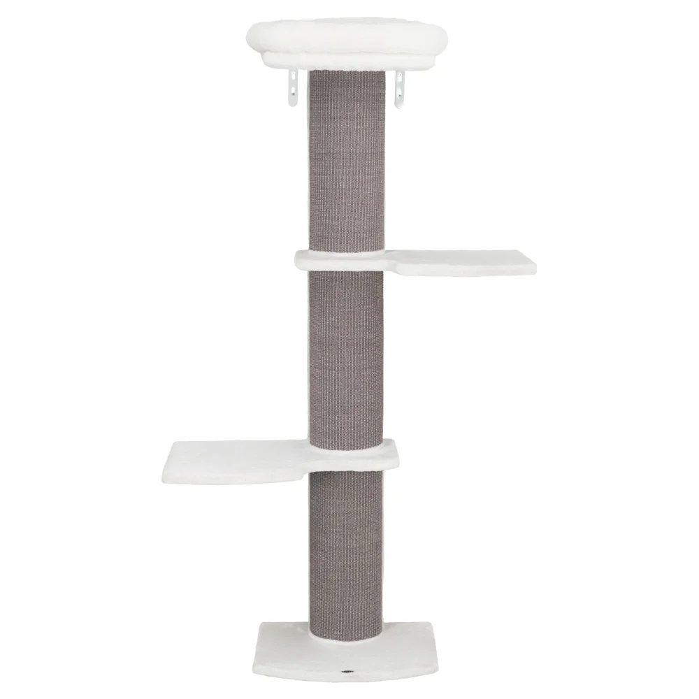 

Acadia Plush & Sisal 3-Level 63" Cat Tree, Scratching Posts, Wall Brackets, Gray, So That Cats Can Play Happily At Home