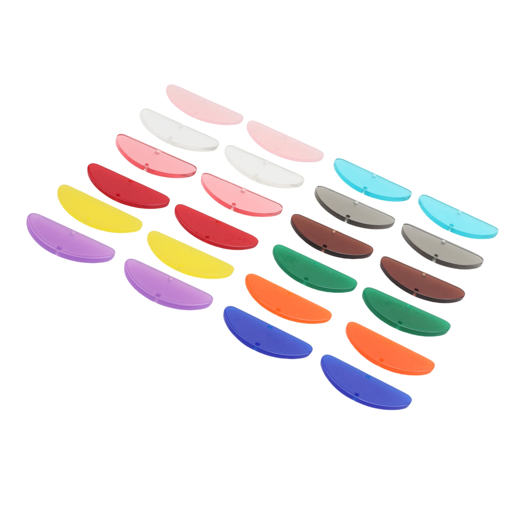 12 шт. акриловые полукруглые соединители ярких цветов детали для сережек