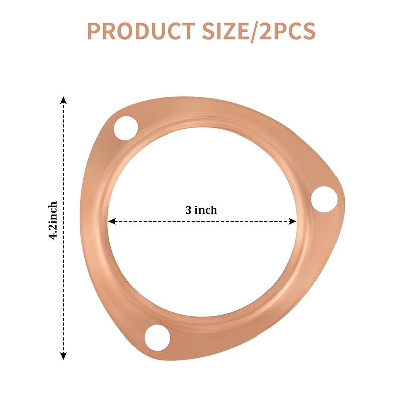 2 1/2 &quotмедные прокладки выхлопного коллектора 5-дюймовые для SBC BBC 302 350 454 (3 модели