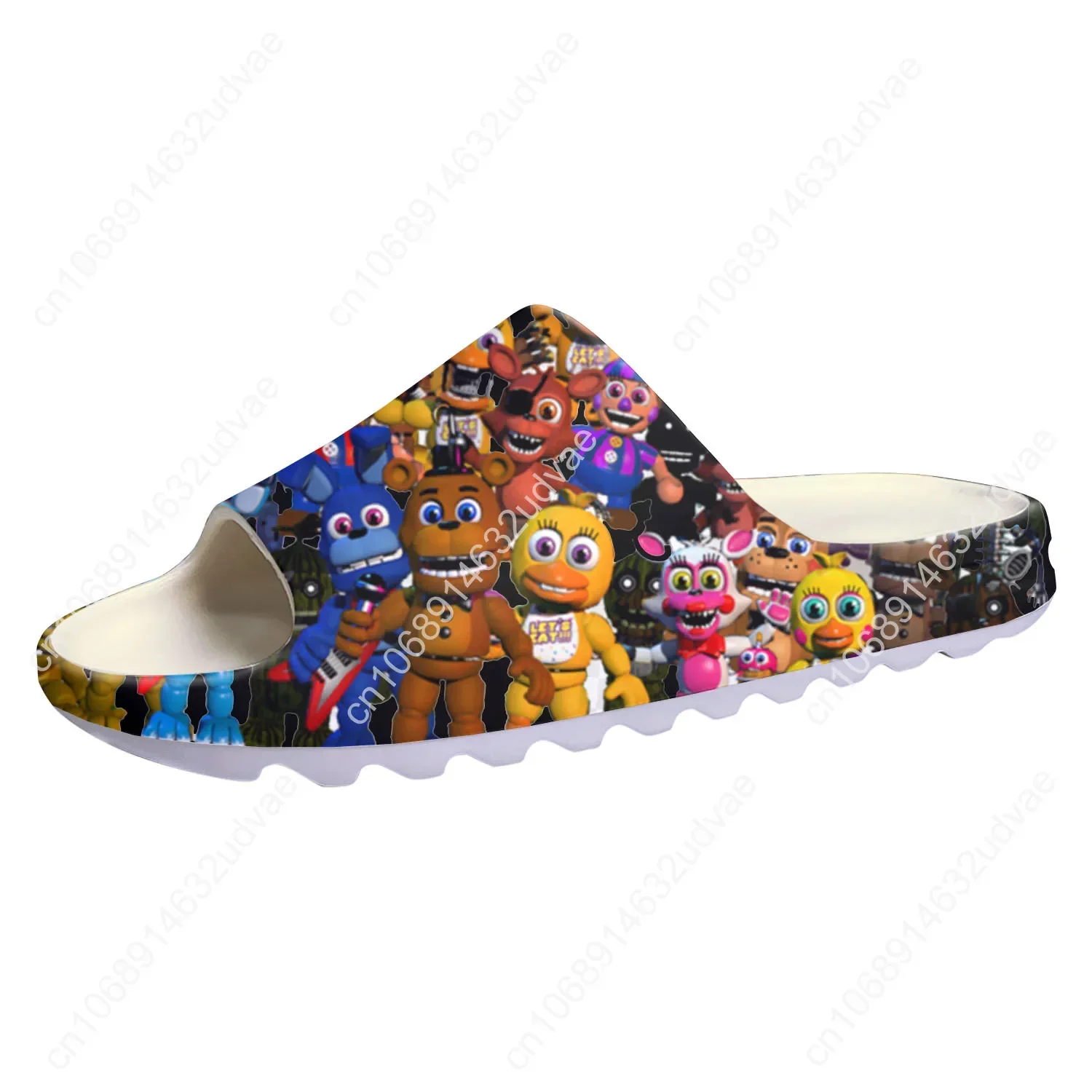 Fnaf F-Freddy аниме в игре N-Nights мультфильм F-Five мягкая подошва слиперы домашние Сабо