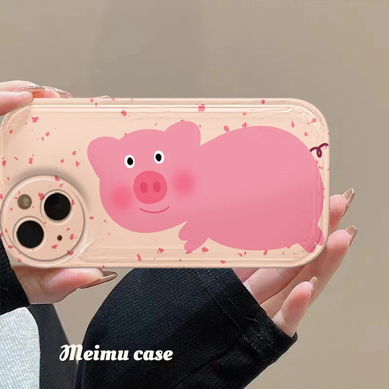 

Fun PigFor Apple13promaxPhone Caseiphone11Soft12xHuaweip40Glory50opporeno4Women'snova5/6/7/8/9/10seSetproMilletvivo