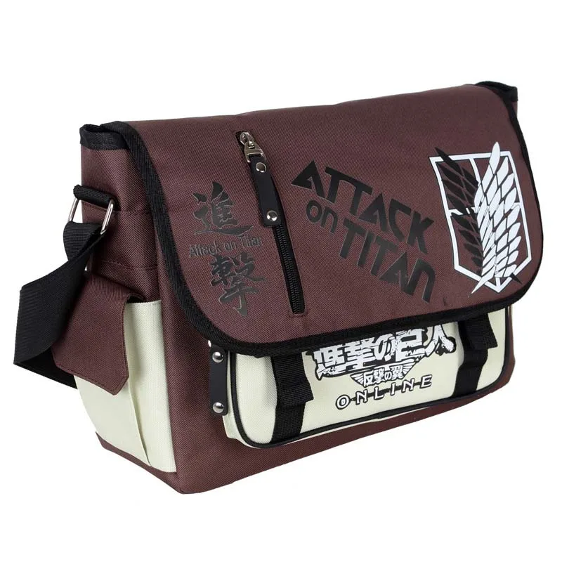 

Kawaii Anime Peripherals Tokyo Ghoul Attack On Titan My Neighbor Totoro Multifunctional Crossbodybag Large Capacity Computer Bag
