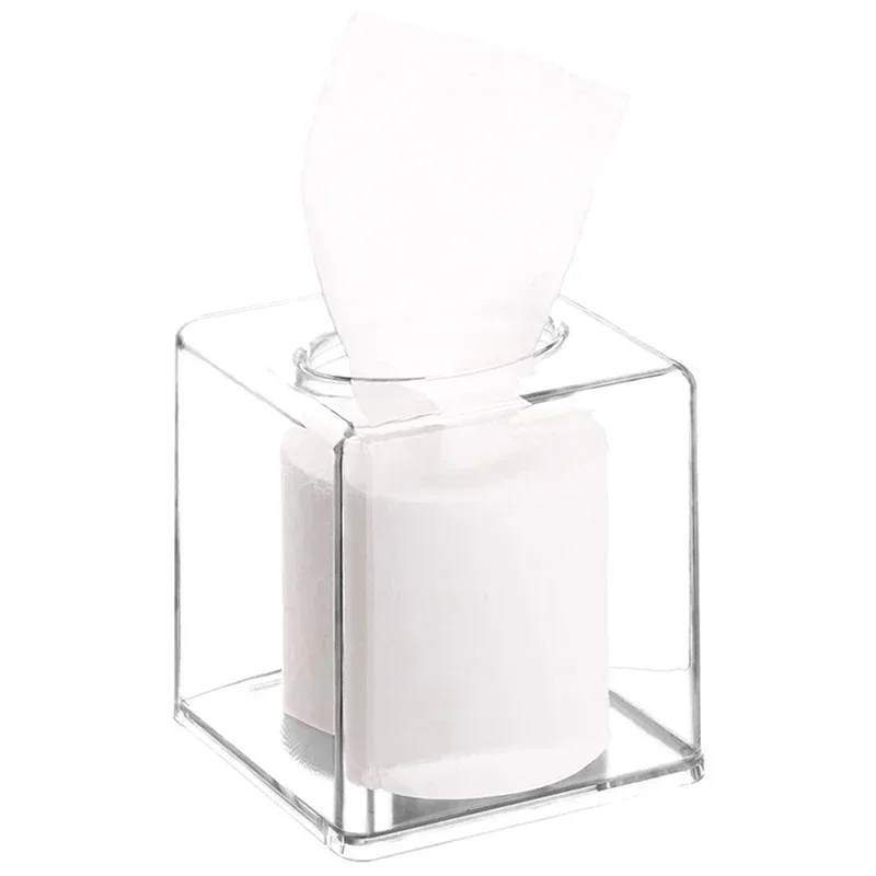 

Tissue Dispenser Holder Office Storage Box New Desktop Home Tissue Organizer Tissue Box Napkin Car Clear Holder Acrylic