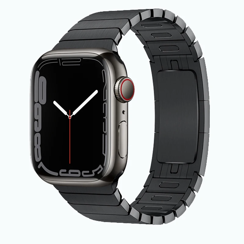 Link Bracelet for Apple Watch band 44mm 45mm 49mm 41mm 40mm 42mm 38mm 1:1 316L Stainless Steel metal iWatch Ultra 8 se 6 7 strap