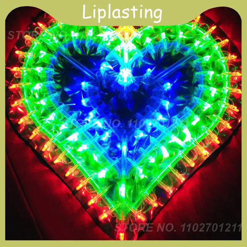 

LED Flashing Light String Lantern Peacock Light Heart Five-pointed Star Sun Christmas Wedding Party EU Plug-in Decorative Lights